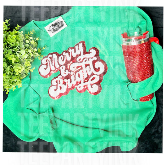 Merry & Bright Patch Sweatshirt