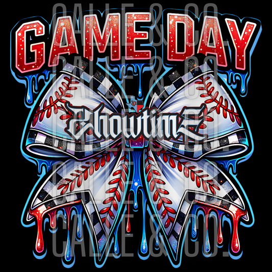 Gameday Showtime Baseball Bow