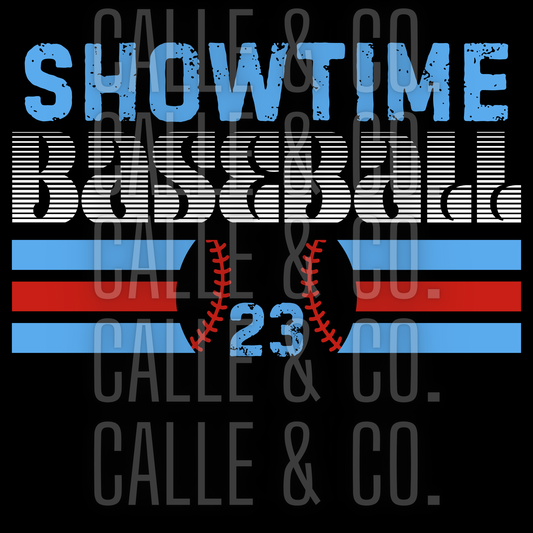 Showtime Baseball w/ Player Number