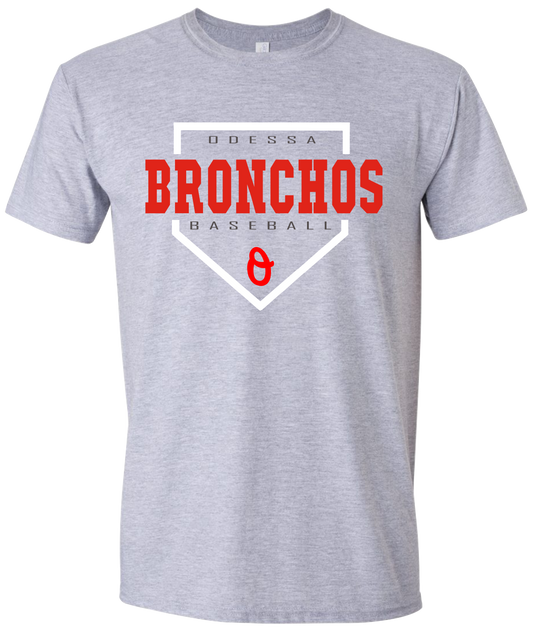 Odessa Bronchos Baseball Plate