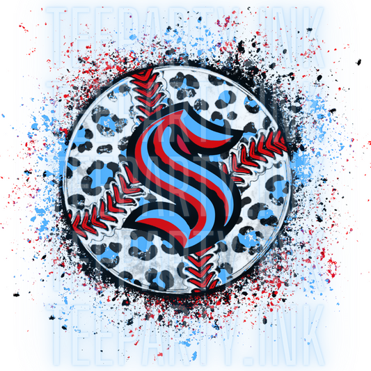 Splatter Leopard Showtime Baseball